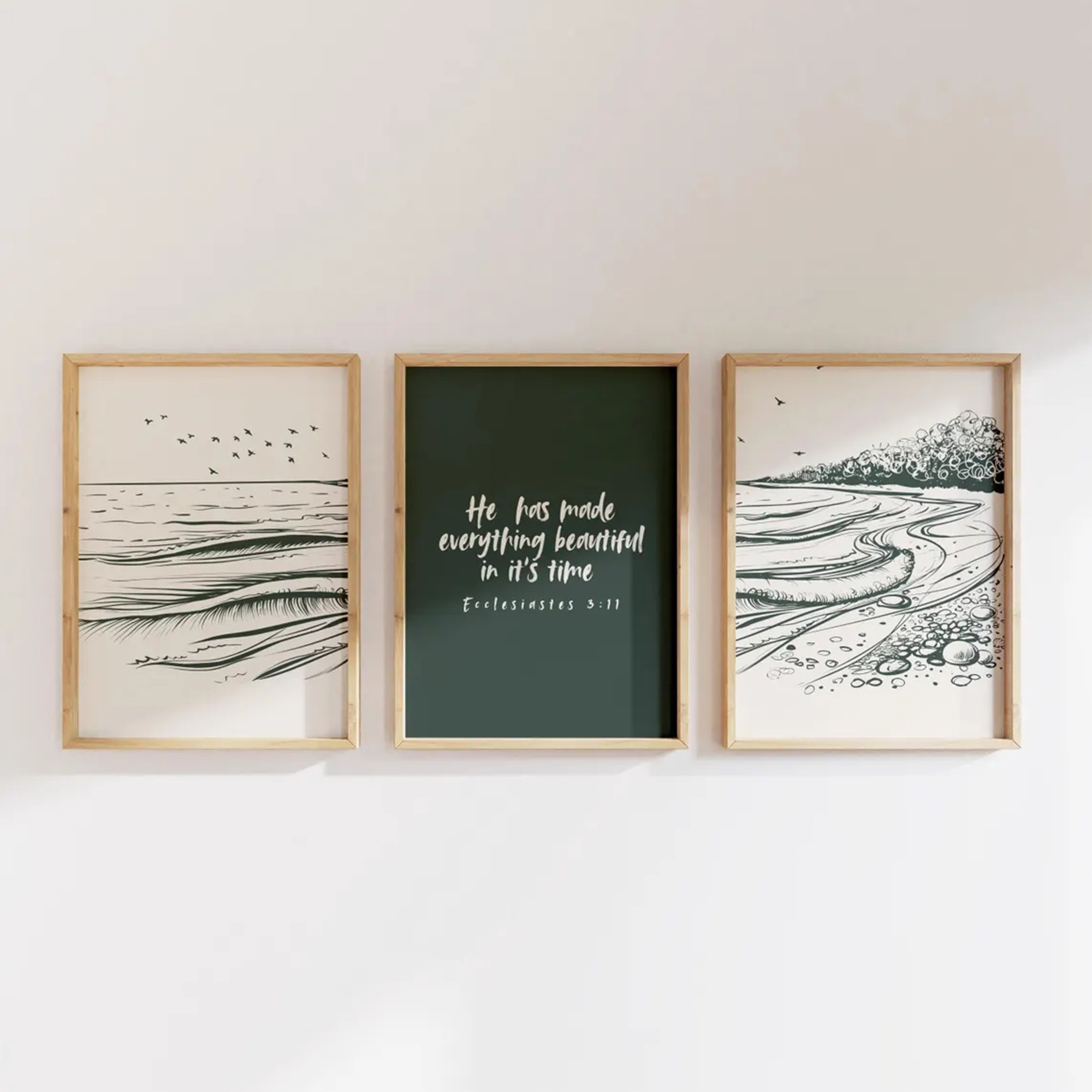 Interior Design Room - Minimalist Bible Verse Scripture Faith Quote