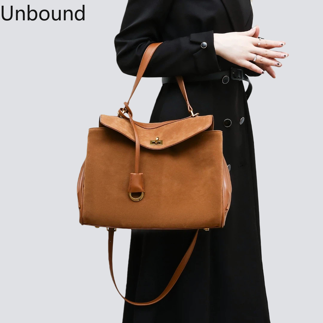 Interior Design Elegant - Genuine Leather Womens Tote Handbag Large