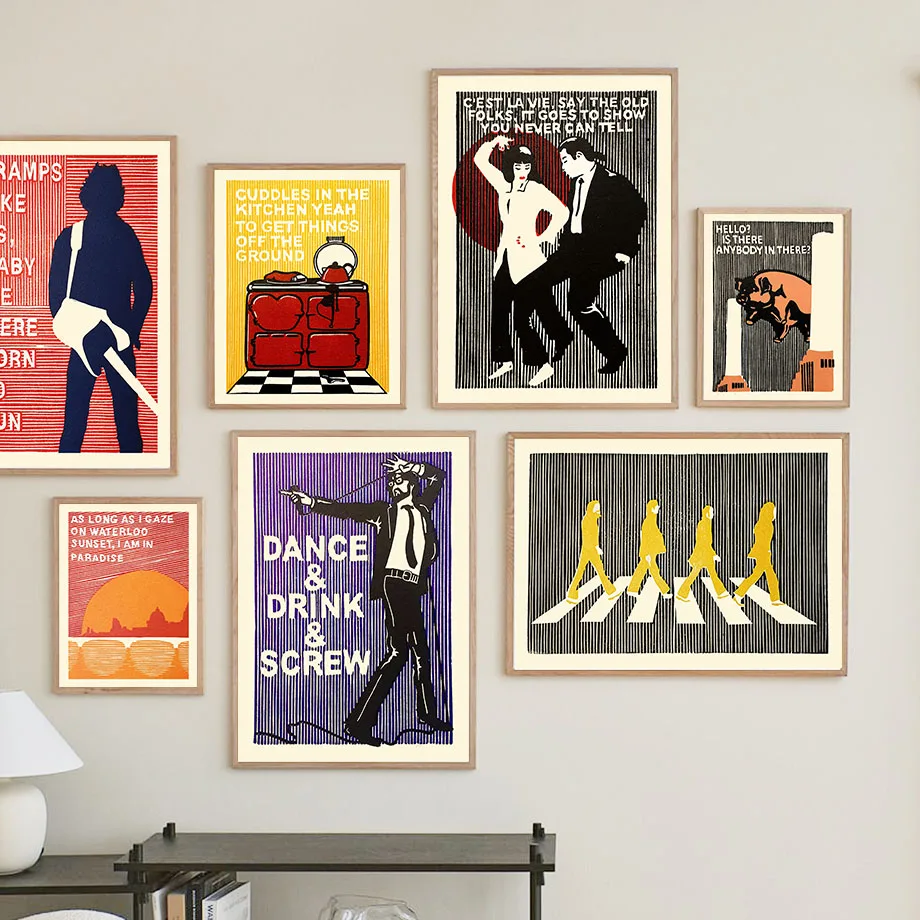 Interior Design Poster - Bruce Springsteen Bob MarleyThe Kinks Abbey