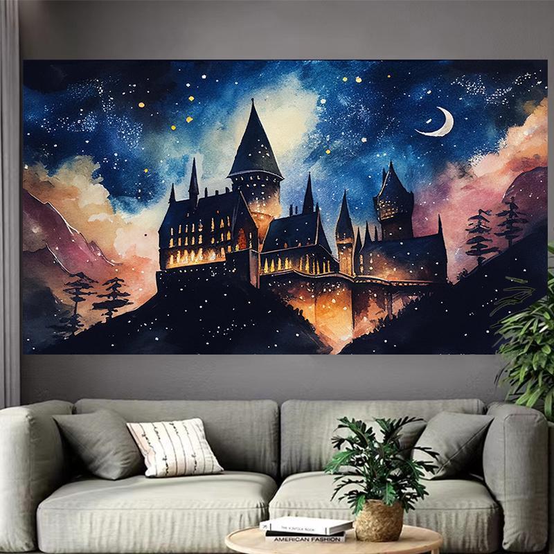 Castle Lake Wall Tapestry Fant - Interior Design Poster recension och pris