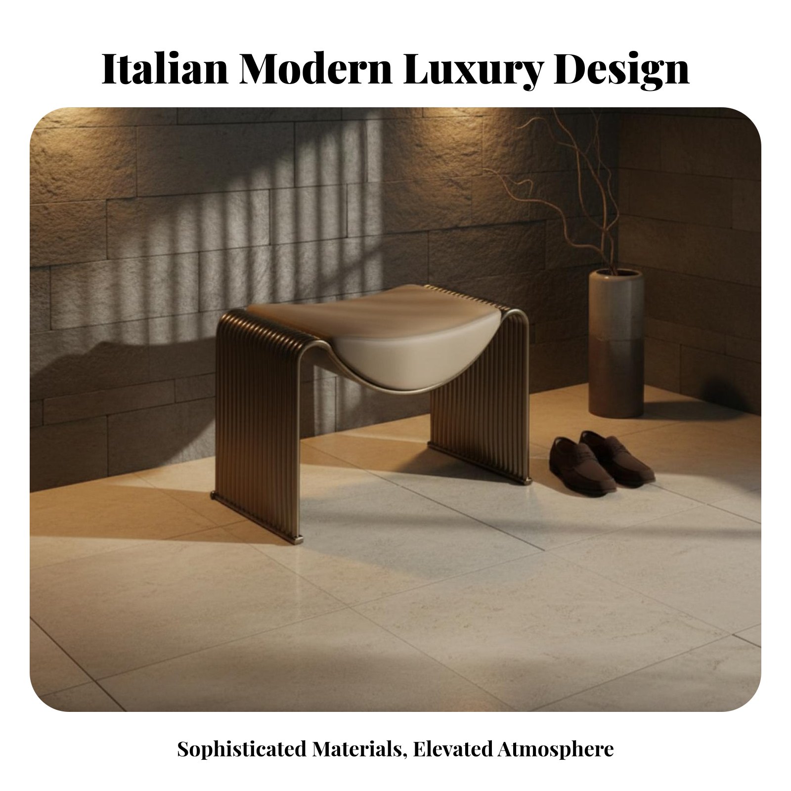 M-Shaped Vanity Stool Italian  - Interior Design Room recension och pris