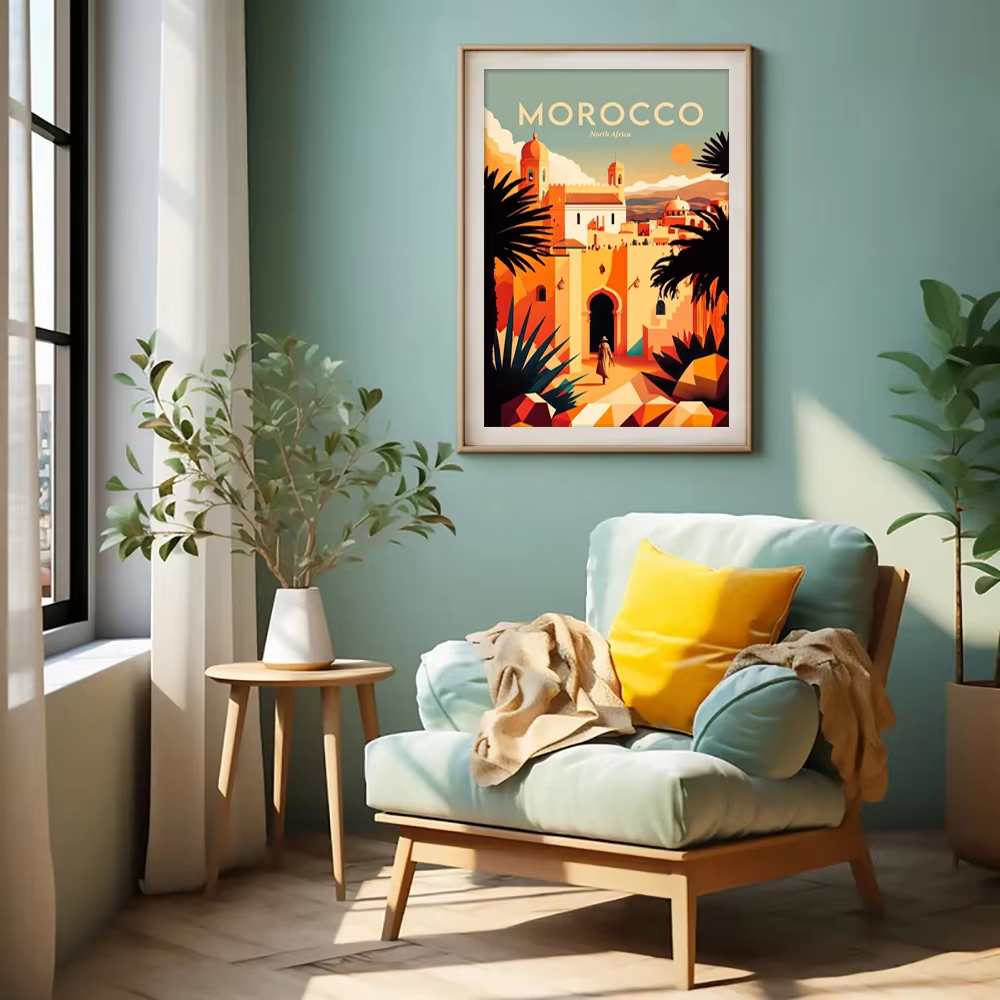 Retro Futuristic Beachside Pal - Interior Design Poster recension och pris