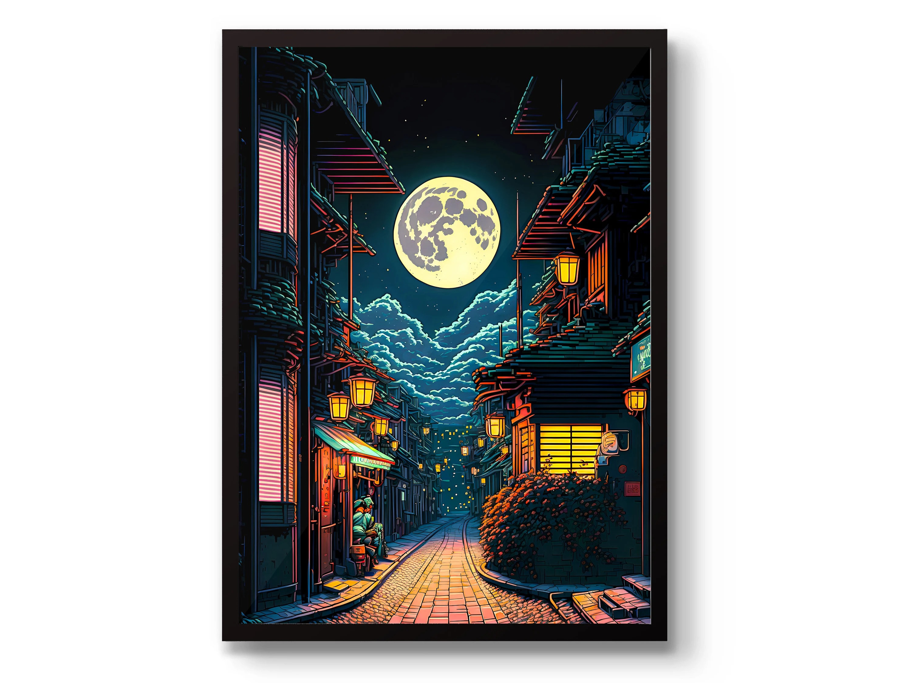 Japanese Tokyo Teahouse Cartoo - Interior Design Poster recension och pris
