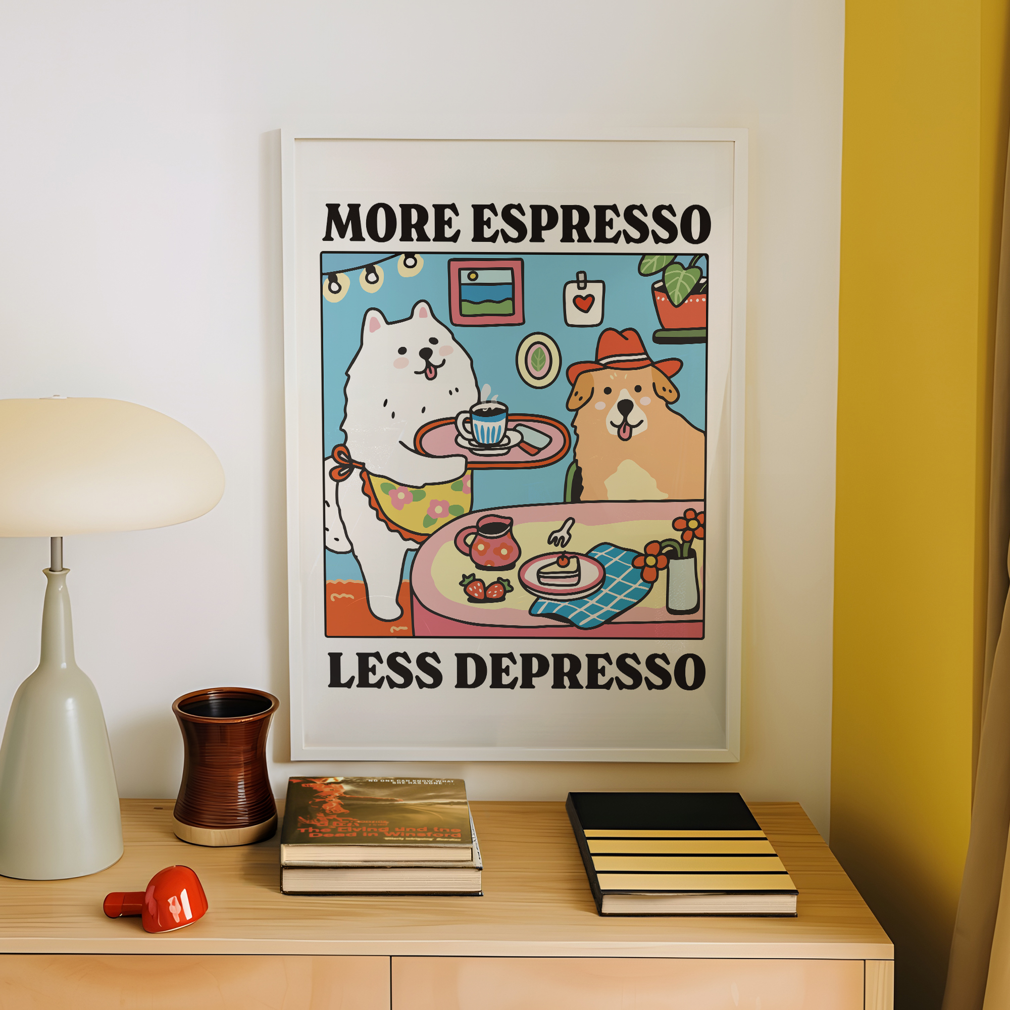 More Espresso Less Depresso Ca - Interior Design Room recension och pris