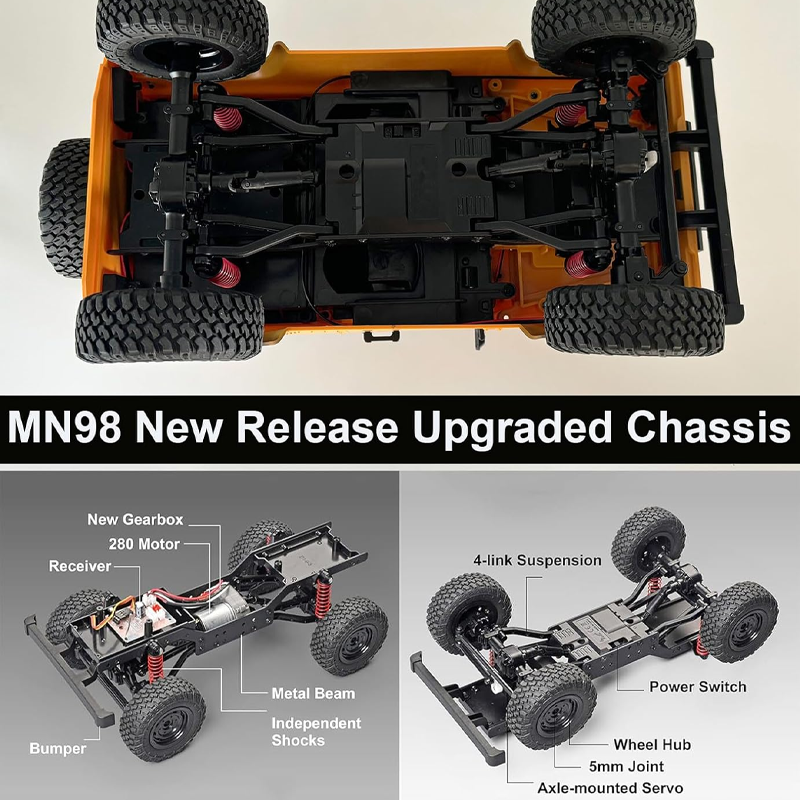 1/12 4WD RC Crawler MN98 MN99s - Interior Design Experience recension och pris