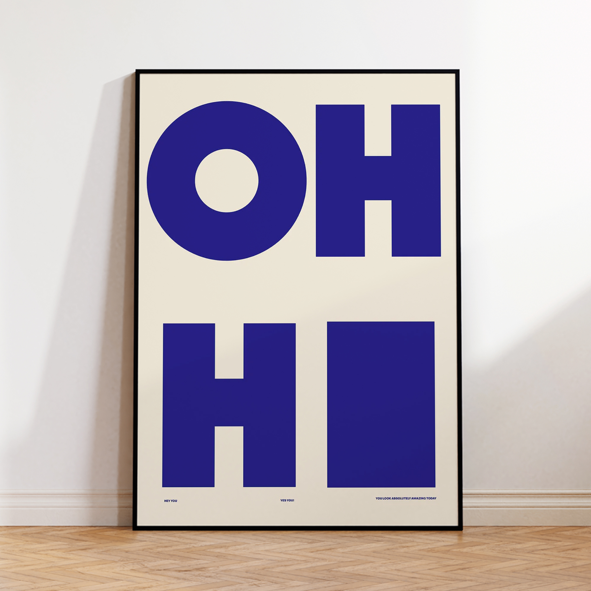 Modern,Minimalist OH HI Blue W - Interior Design Room recension och pris