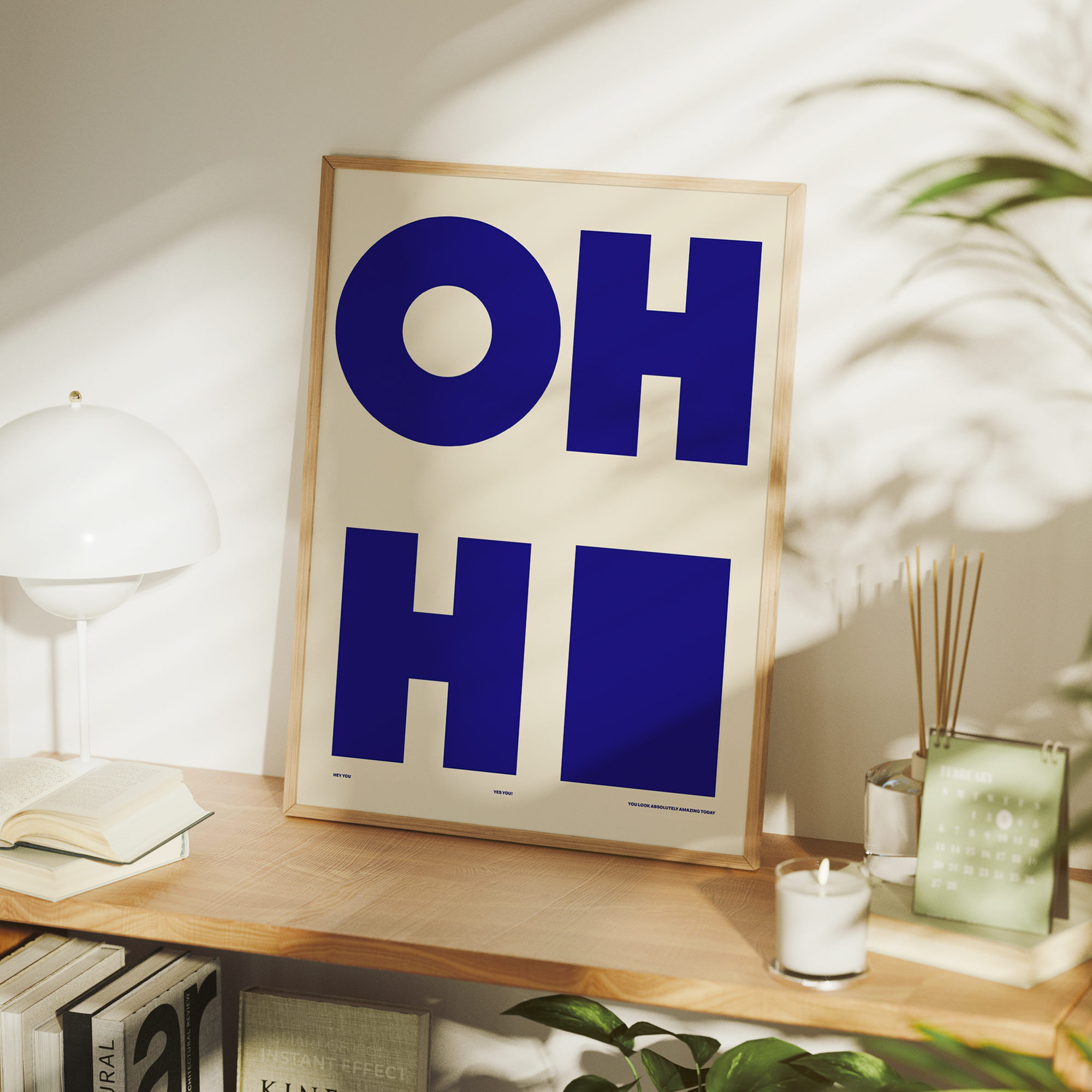 Modern,Minimalist OH HI Blue W - Interior Design Room recension och pris