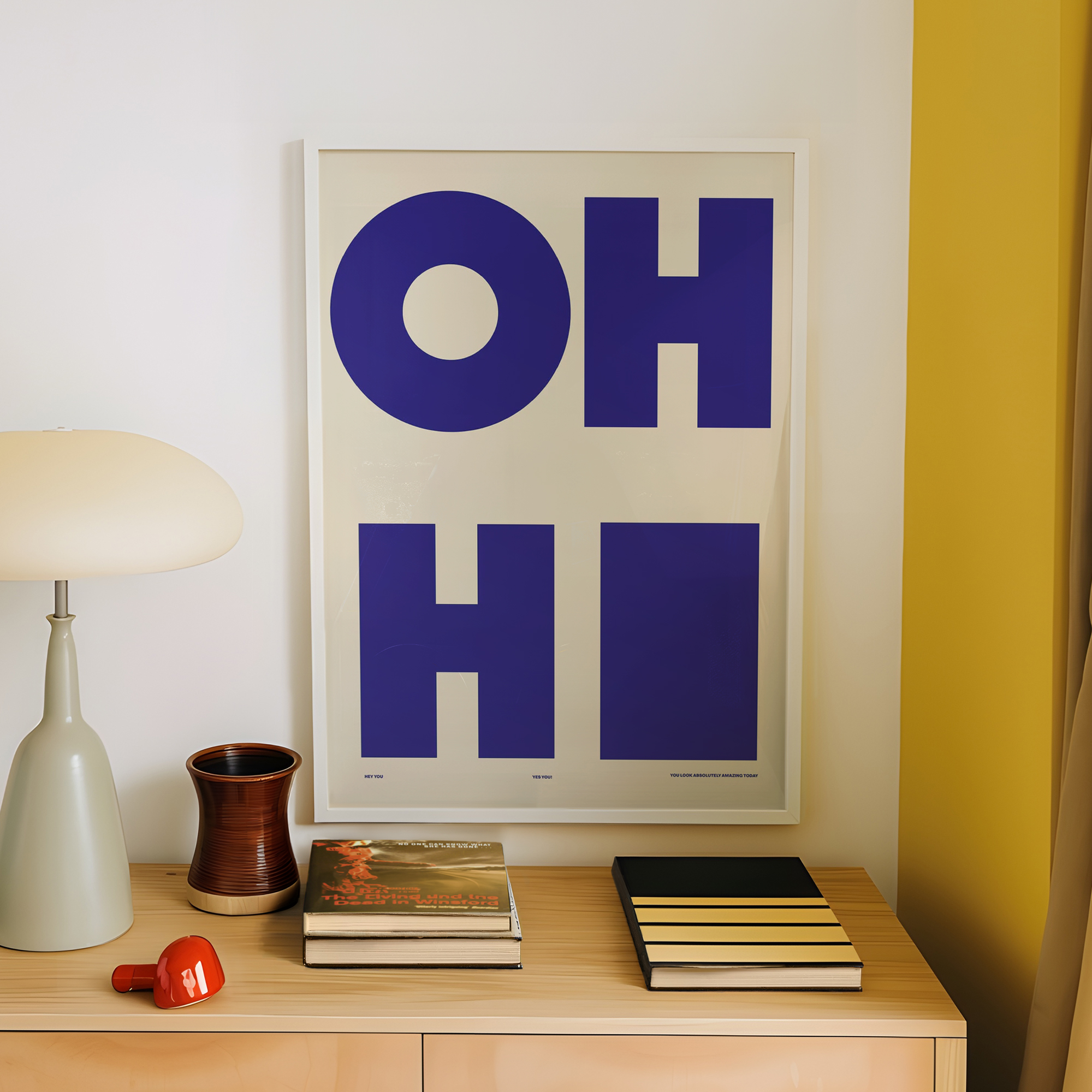 Modern,Minimalist OH HI Blue W - Interior Design Room recension och pris