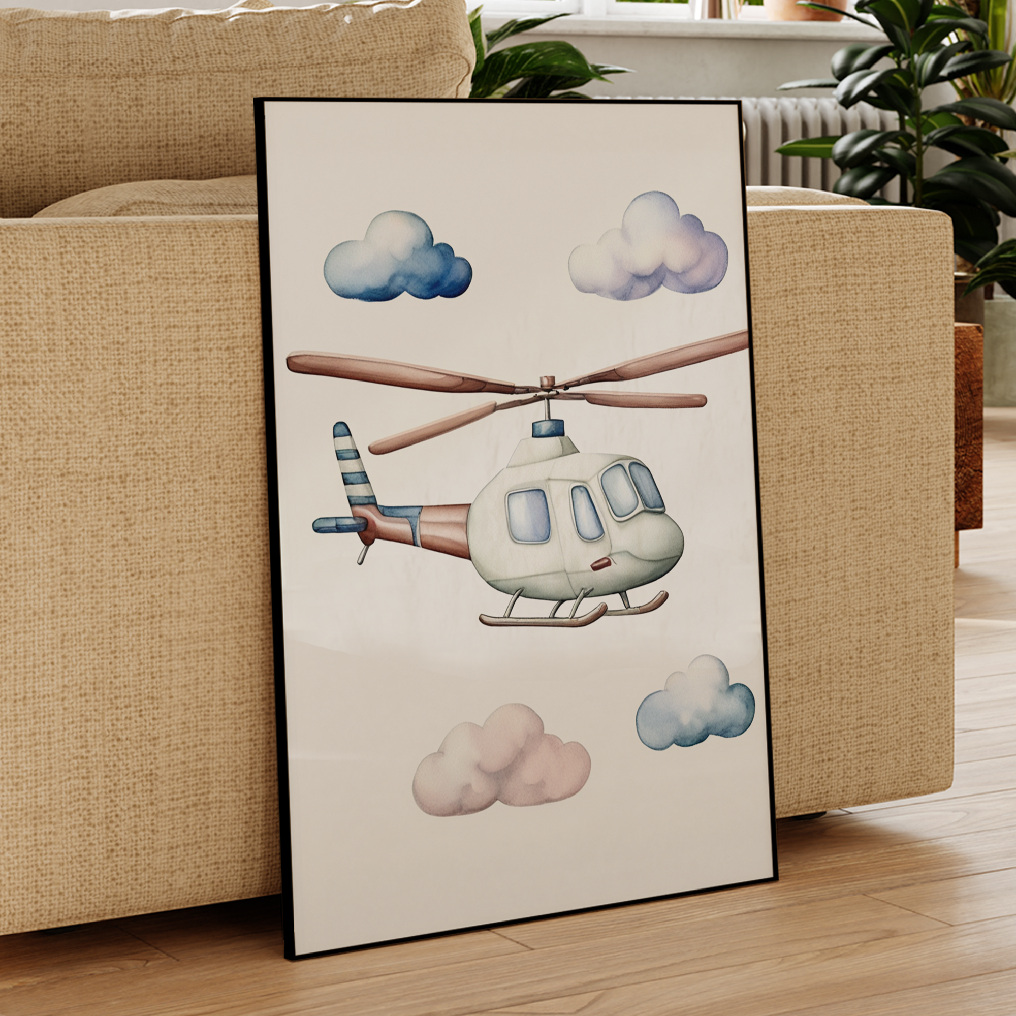Cartoon Children Airplane Heli - Interior Design Room recension och pris