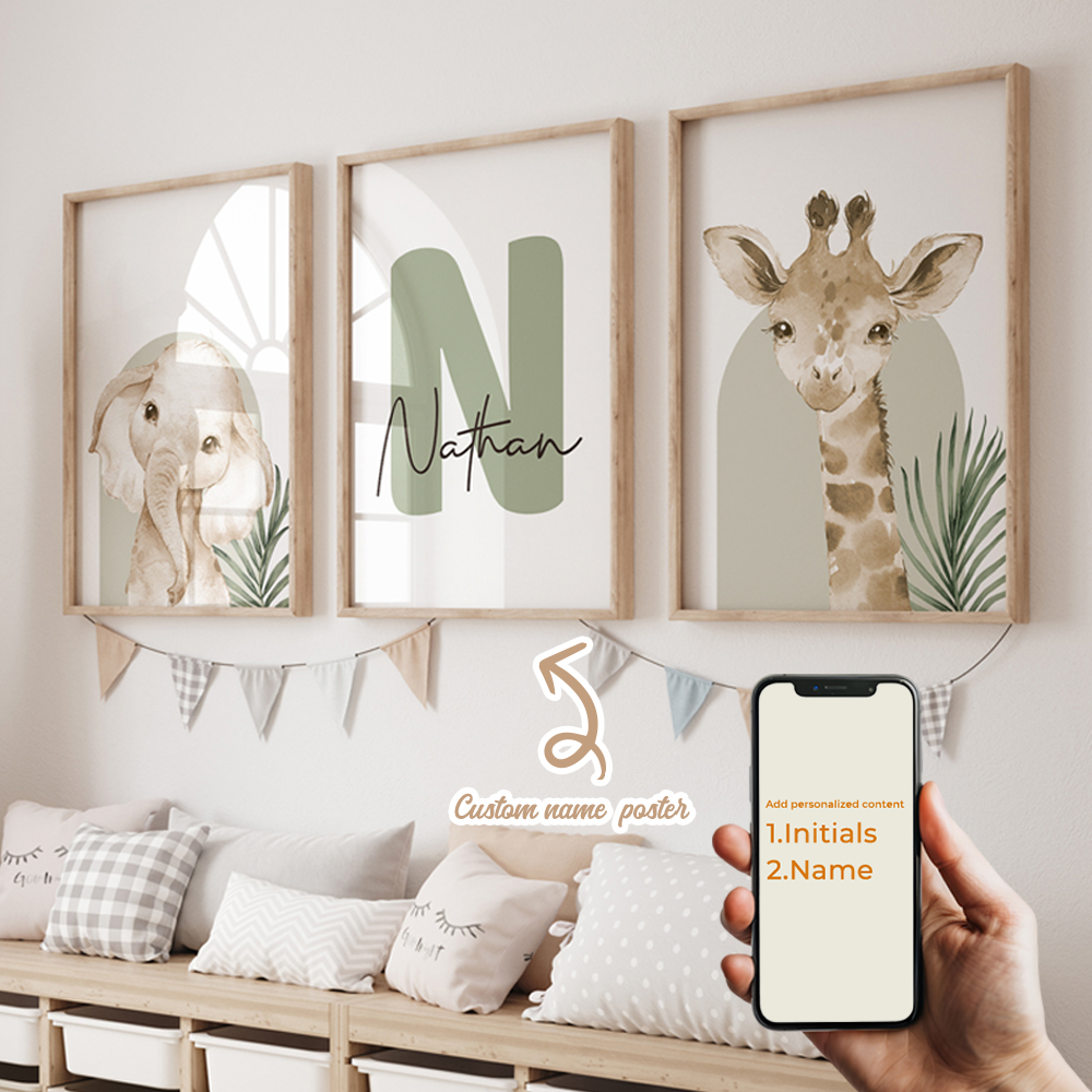 3pcs Personalized Custom Name  - Interior Design Room recension och pris