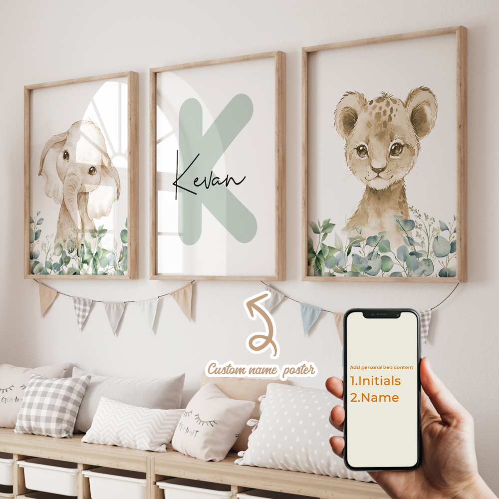3pcs Personalized Custom Name  - Interior Design Room recension och pris