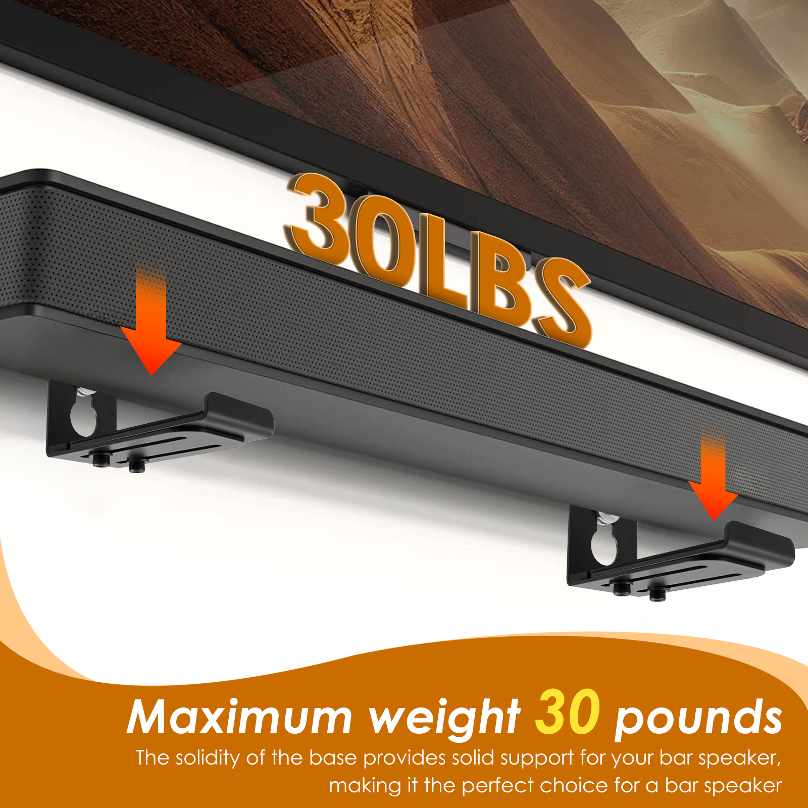 2Pcs Soundbar Speaker Stands W - Interior Design Room recension och pris